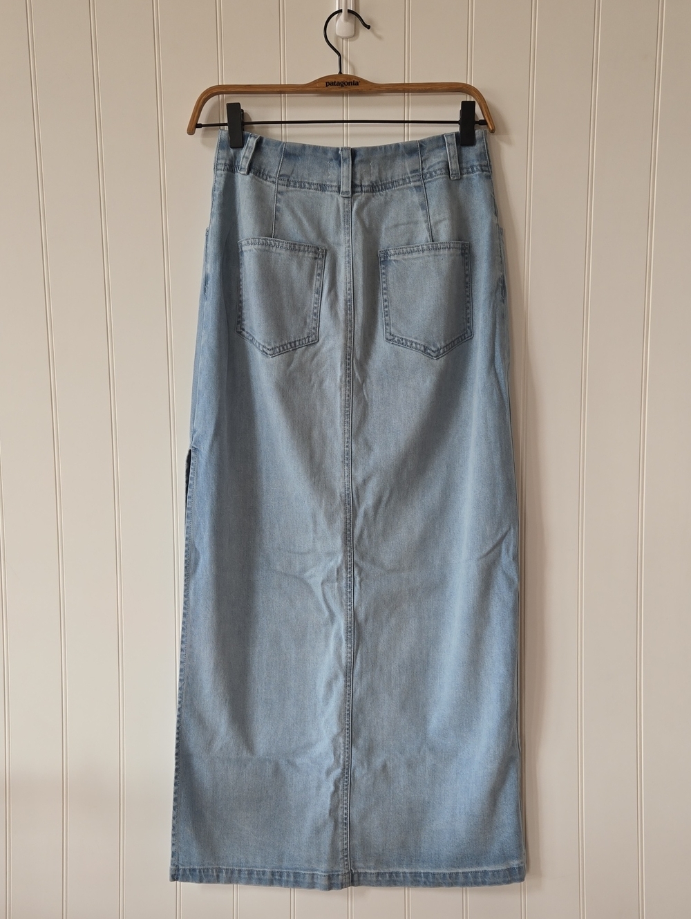 Bella Dahl Indigo Tencel Cotton Stretch Skirt Ocean Mist Size 25 - Picture 4 of 6